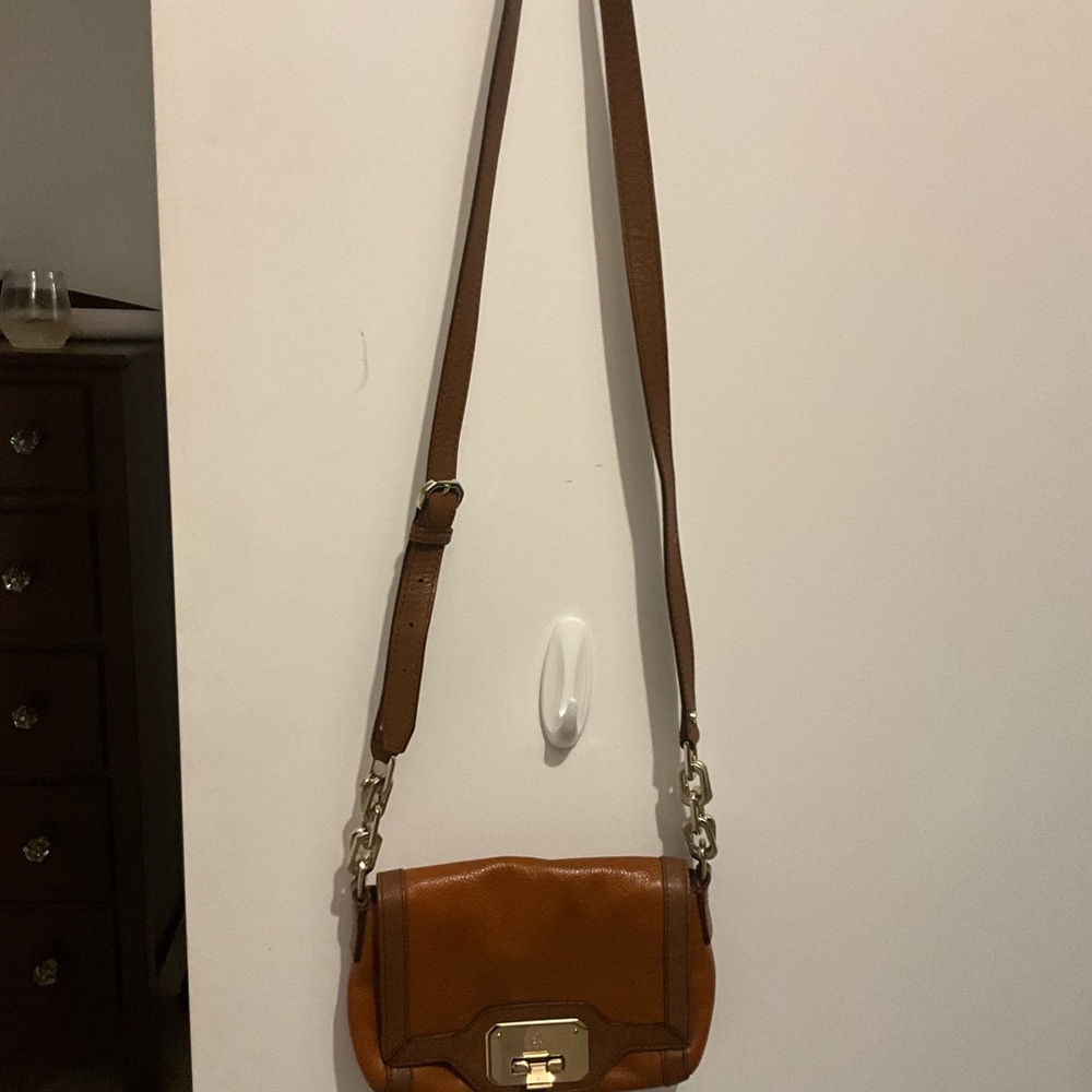 Cole Haan Brown Leather Crossbody Bag